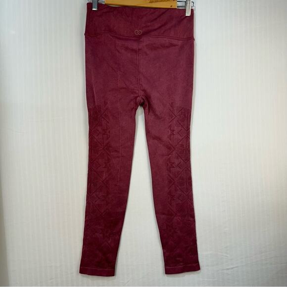 CALIA By Carrie Underwood Burnt Red Leggings Women’s Large Western Aztec Print - Picture 3 of 9